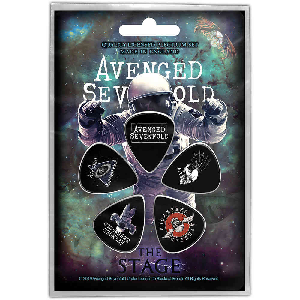 Avenged Sevenfold - The Stage Plektrum - 5er Set - Mehrfarben